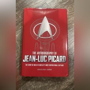Jean-Luc Picard Autobiography - Red Hardcover Book